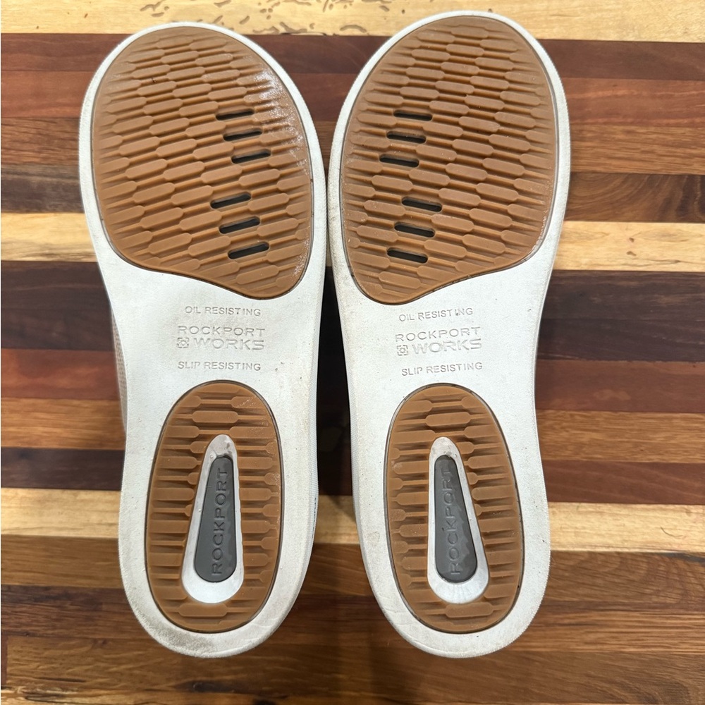 Rockport Parissa Work Women's Gold Classic Platform Work Sneaker - Picture 9 of 10